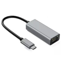 IBox IACRJ Aluminum RJ45 to USB Type-C adapter 10/100/1000 Mb/s