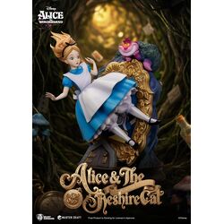 DISNEY - Alice & Cheshire Cat - Statue Master Craft 40cm