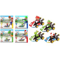 MARIO KART 8-Mario, Luigi, Yoshi, Toad -Display 12pcs Pull Back Action