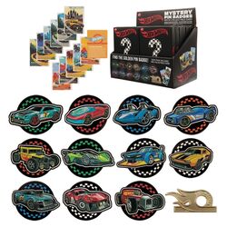 HOT WHEELS - Mystery Box of 12 Pin Badge