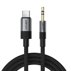 Acefast J11 USB-C to 3.5mm mini jack cable 1m - black