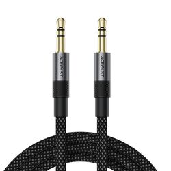 Acefast J10 AUX cable mini jack 3.5mm 1m - black