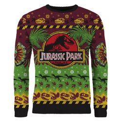 Jurassic Park Christmas Sweater Happy Rexmas Size S