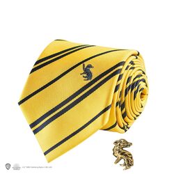 Harry Potter - Hufflepuff - Deluxe Tie with metal pin / Fan Shop and Merchandise