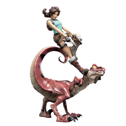 Weta Workshop - Tomb Raider - Lara Croft & Raptor Figure (Mini Epics) / Fan Shop and Merchandise