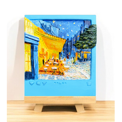 MAGNET DIY - Cafe Terrace at night - Resin DIY 3D Painting Magnet