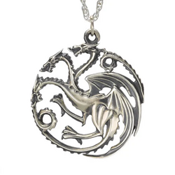 GAME OF THRONES - Targaryen Pendant - Silver Edition