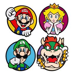 Super Mario Coaster 4-Pack