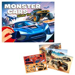 Dino World - Monster Cars Sticker Fun (0414206) / Toys