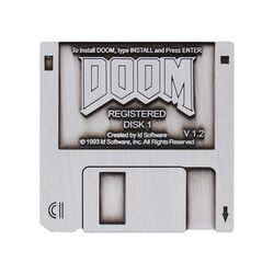DOOM - Floppy Disk - Limited Edition (Pin Badge) / Fan Shop and Merchandise