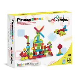 Picasso Tiles - Bristlelock building block set, 112pcs (PTB112) / Toys