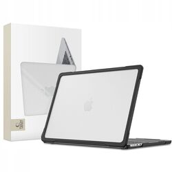 Tech-Protect Velar Case for MacBook Air 13" 2023 / 2024 / 2025 / 2026 - Transparent Black