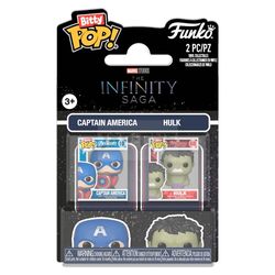 Marvel IS Bitty POP! Vinyl Figures 2-Pack Cap & Hulk 2 cm