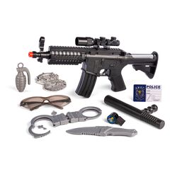 Police Machine Gun Carry Bag Set (42132) / Toys