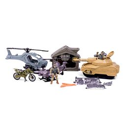 Special Forces - Military set with tank, helicopters, motorbikes and accessories (520373) / Toys