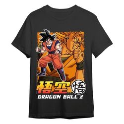 Dragon Ball Z T-Shirt Goku & Super Saiyan Black Size L