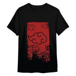Naruto Shippuden T-Shirt Akatsuki Black Size M