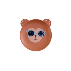 Rice - Kids Plate - Monkey Print - Mat Finish / Baby and Children