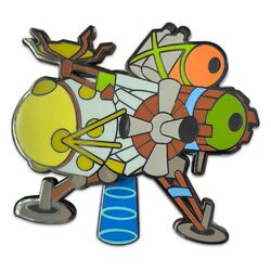 Outer Wilds Pin Badge Spaceship Bobble 5 cm