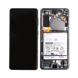 Samsung (GH82-24716A) OLED Touchscreen (incl. battery) - Phantom Grey, Galaxy S21; SM-G991B