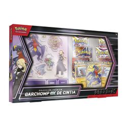 Latin Pokemon Garchomp ex Cynthia Blister set of collectible cards