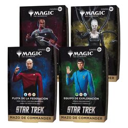 Magic the Gathering Star Trek Commander Decks Case (4) spanish
