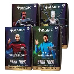 Magic the Gathering Star Trek Collector's Edition Commander Decks Case (4) english