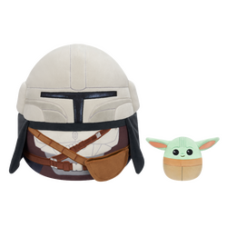 Squishmallows - 30 cm Mandalorian and 9 cm Grogu (270560) / Toys