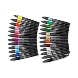 Winsor & Newton - Brushmarker Set - Student Designer - 24pcs + Wallet / Toys