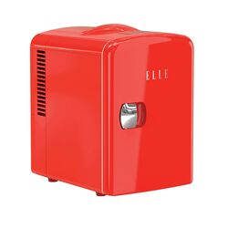 ELLE Home ESDAF101RDEU 4L Mini Fridge Red