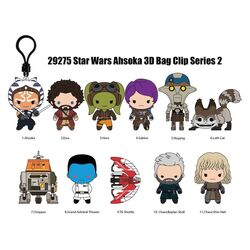 Star Wars Ahsoka 3D PVC Bag Clips Series 2 Blind Bag Display (24)