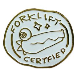 Crashout Crew Pin Badge Forklift Certified
