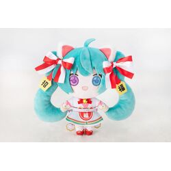 HATSUNE MIKU X MANEKI-NEKO - White Cat - Plush 22cm