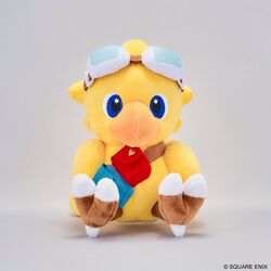 FINAL FANTASY - Chocobo & The flying ship - Plush Picture Book 16cm