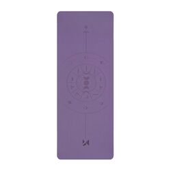 Wozinsky WNSP-NKP Exercise Mat 183 x 61 x 0.5 cm for yoga and gymnastics made of natural rubber - purple