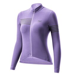 Rockbros YPW065 TVI Women's Long Sleeve Cycling Jersey Fall/Winter S - Purple