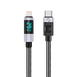 Orico LDC2L USB-C to Lightning PD 29W Cable with LED Display 480Mbps 2m - Black