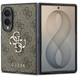 Etui Guess Big 4G Logo na Samsung Galaxy Z Fold 8 - brązowe