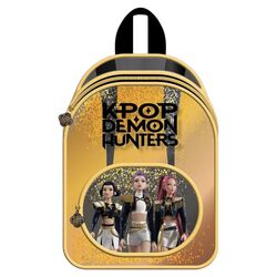 KPop Demon Hunters Glitter Backpack Golden