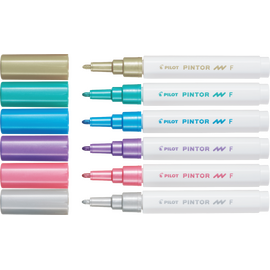 Pilot - Pintor Marker Fine Metal Mix 6 colors (Fine Tip) / Toys |  Techbox