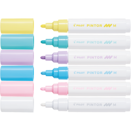 Pilot - Pintor Marker Fine Pastel Mix 6 colors (Medium Tip) / Toys - Αταξινόμητα -  - Techbox