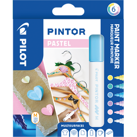 Pilot - Pintor Marker Fine Pastel Mix 6 colors (Medium Tip) / Toys - Αταξινόμητα -  - Techbox