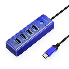 ORICO PW4U-C3-015-BL-EP HUB USB-C, 4x USB-A (4x3.1) BLUE | Techbox