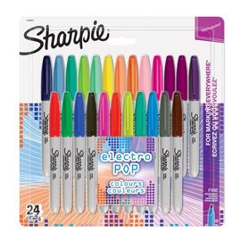 Sharpie - Permanent Marker Fine Electro POP 24-Blister (1940862) / Toys