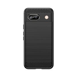 Carbon Case for Google Pixel 8A Flexible Silicone Carbon Cover - Black | Techbox