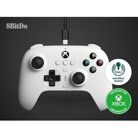 8BitDo Ultimate Wired Controller for Xbox Hall Ed/ White / Xbox Series X | Techbox