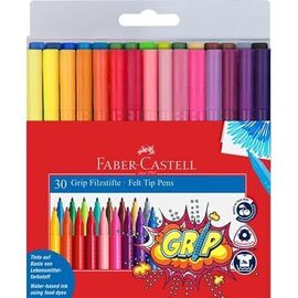 Faber-Castell - Fibre-tip pens Grip Colour Marker set, 30 pc (155335) / Toys - Αταξινόμητα -  - Techbox