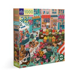 eeBoo - Puzzle 1000 pcs - English Green Market - (EPZTEGM) / Toys - Puzzles - Gifts - Techbox