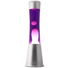 iTotal - Lava Lamp 40 cm - Silver Base, Purple Liquid and White Wax (XL1792) / Toys