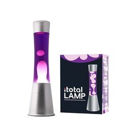 iTotal - Lava Lamp 40 cm - Silver Base, Purple Liquid and White Wax (XL1792) / Toys